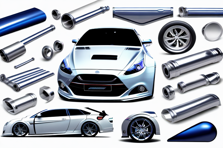 Various car tuning parts like spoilers