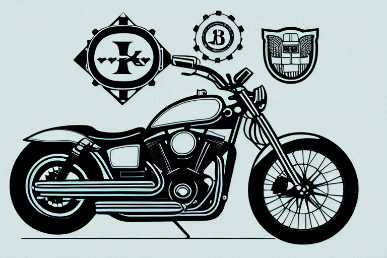 A motorcycle with a db-killer exhaust