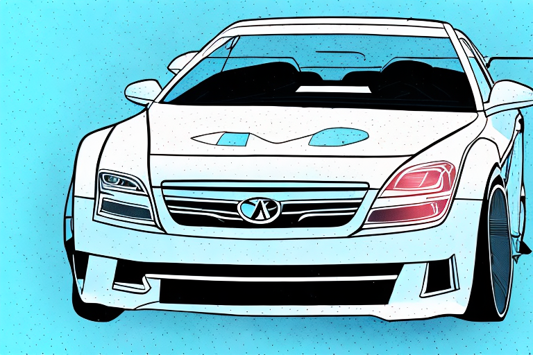 A car with a highlighted and detailed car body (karosserie) to emphasize its importance