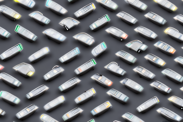 A variety of car headlights in different shapes and sizes
