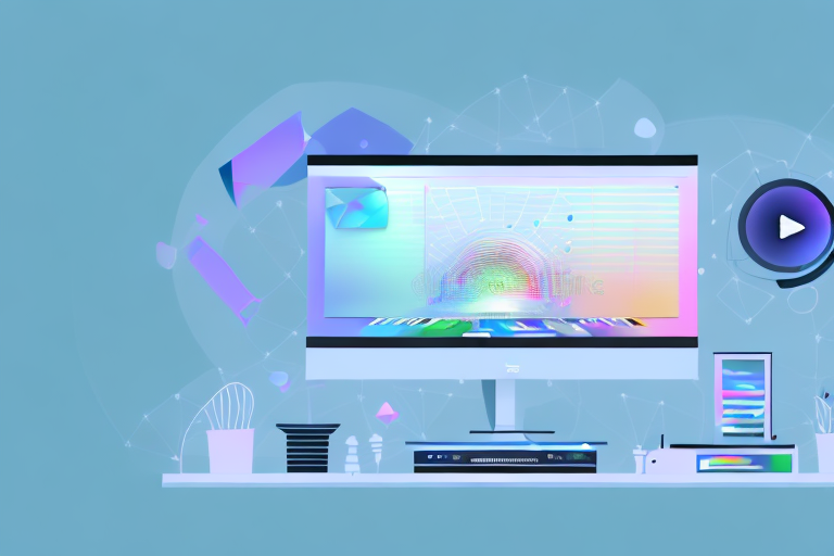 A computer screen displaying a video editing software with various color correction tools and adjustments being made on a scenic video clip