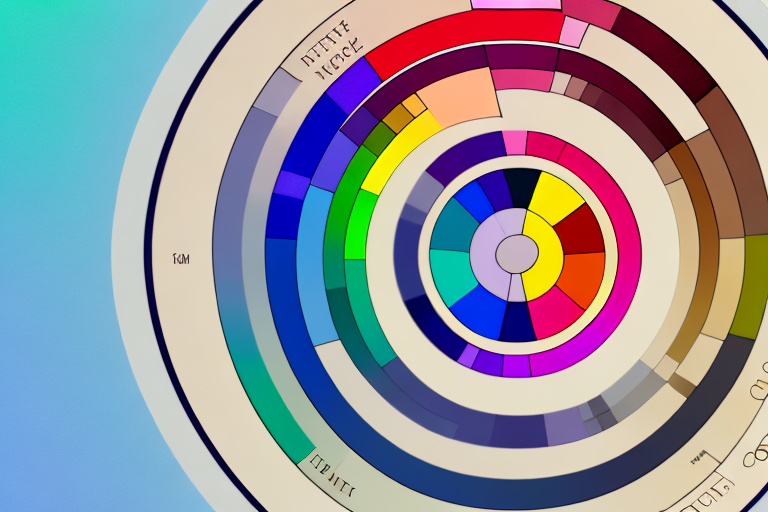 A color wheel with different shades of colors transitioning smoothly into each other