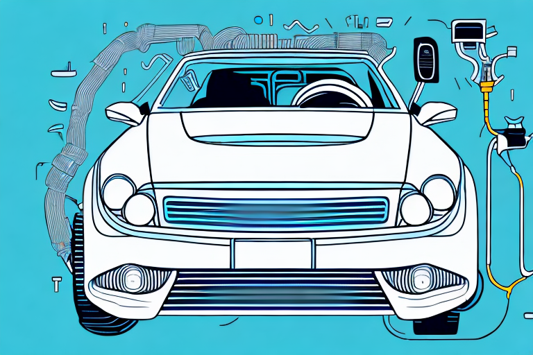 A vehicle with an open hood