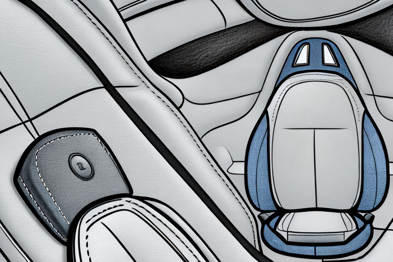 A car interior focusing on the leather seats