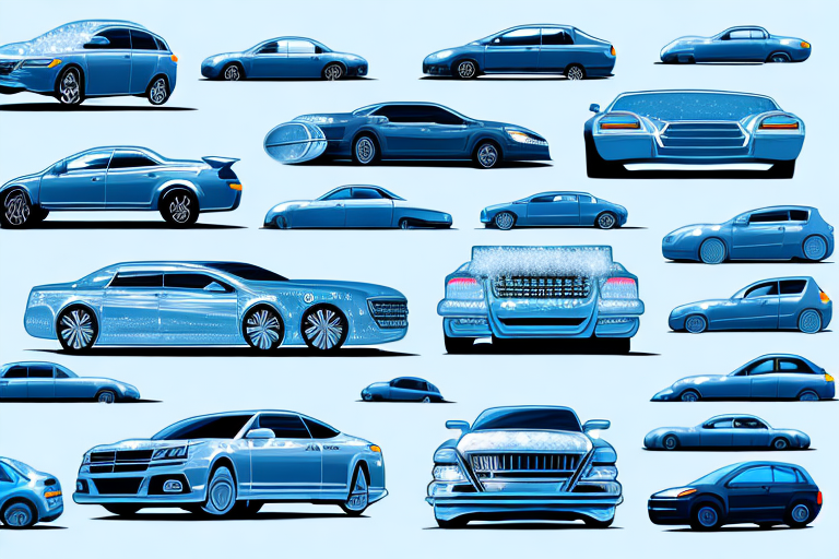 Several different types of cars with sparkling clean windshields