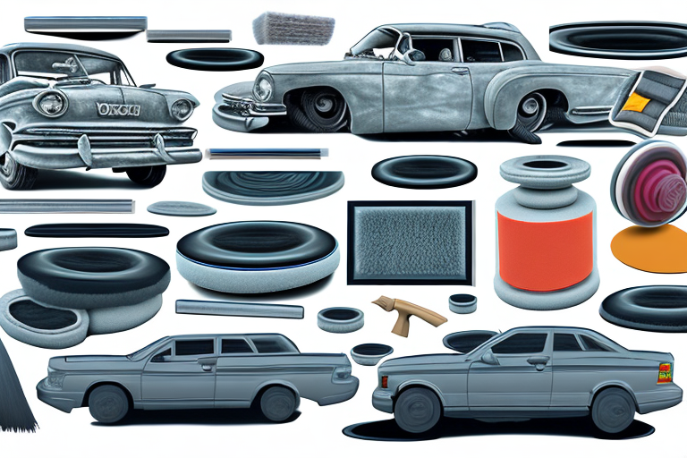 A car with various types of rubber seals highlighted