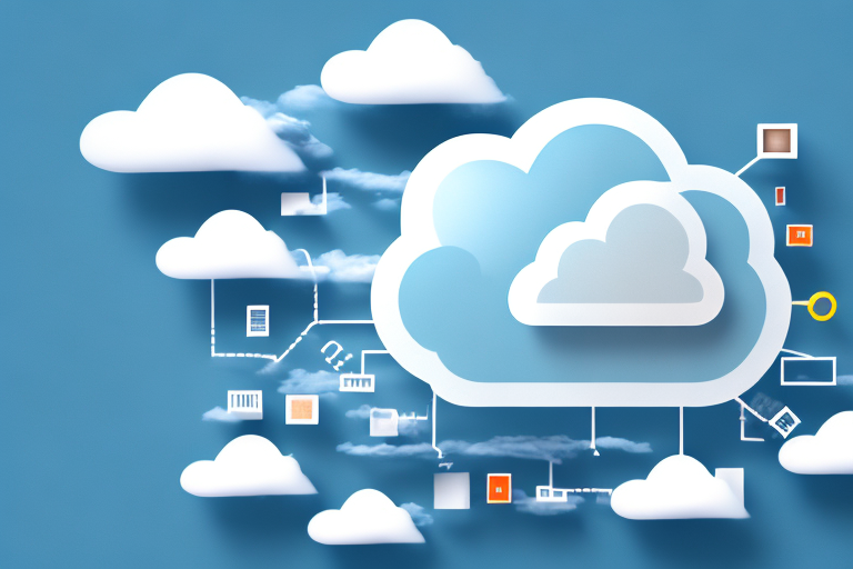 A cloud storage symbol
