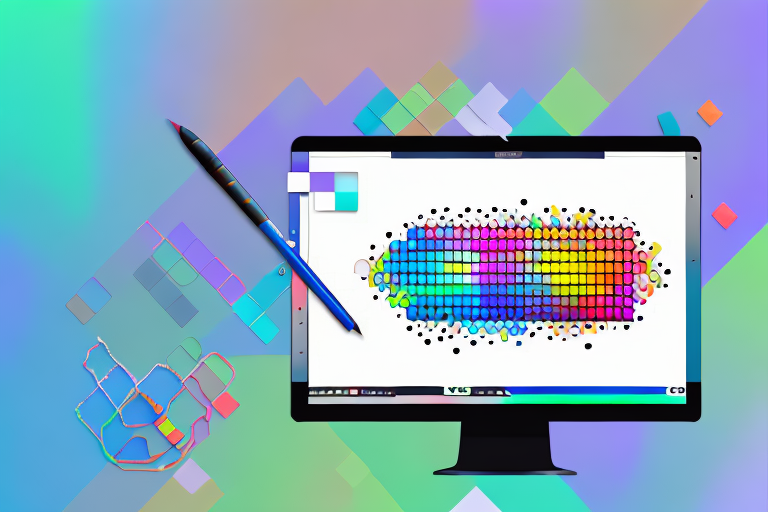 A computer screen displaying an image editing software with various tools