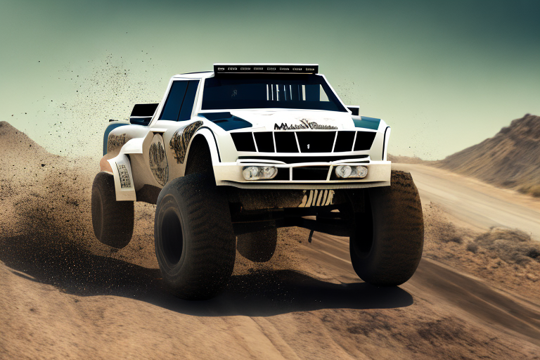 A trophy truck