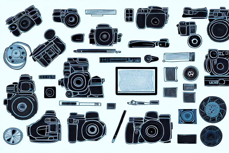 Various tech tools like a camera