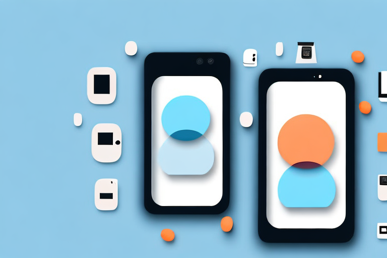 A smartphone scanning a photo