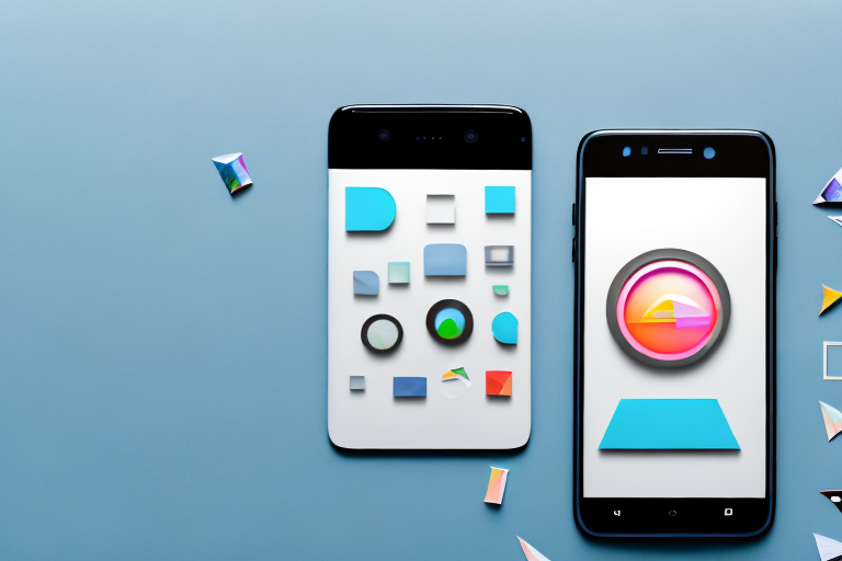 A smartphone capturing a high-quality photograph of a printed photo