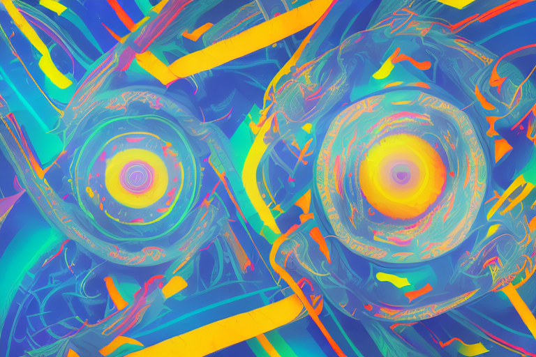 Two overlapping pictures