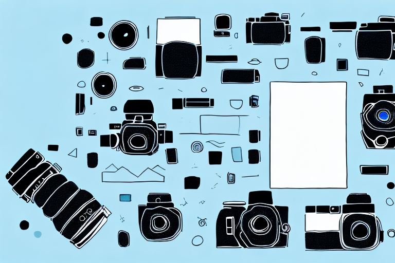 A camera focusing on a beautiful landscape