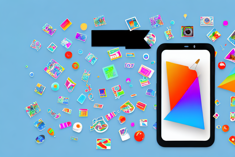 A smartphone displaying an open image editing app