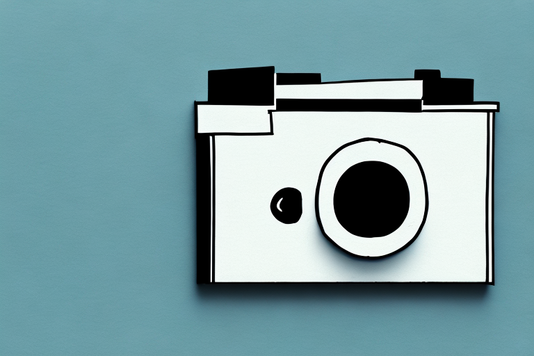 A camera with blurred images in the viewfinder