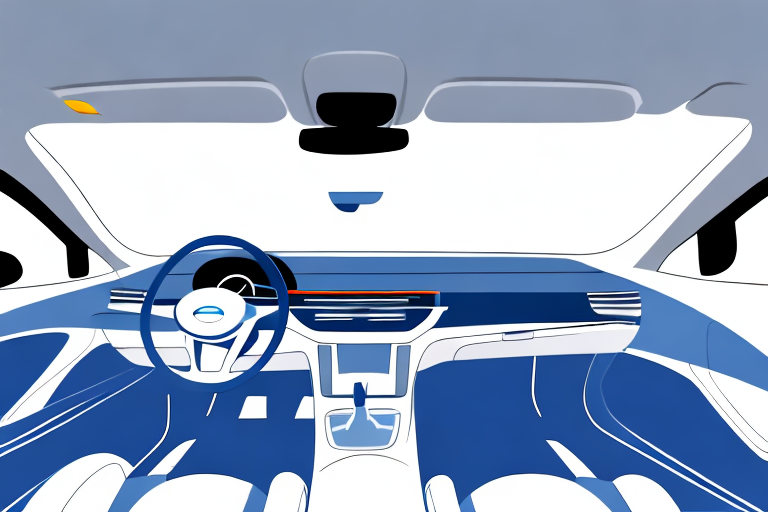 A car interior showcasing various cleaning tools like a vacuum