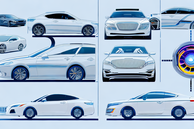 A variety of modern cars equipped with different advanced assistance systems like adaptive cruise control