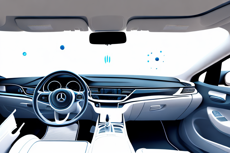 An immaculately clean car interior