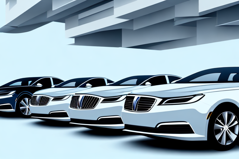 Several sleek and luxurious long-distance cars on an open highway