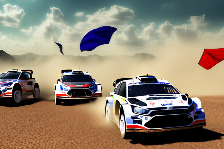 A thrilling rally scene