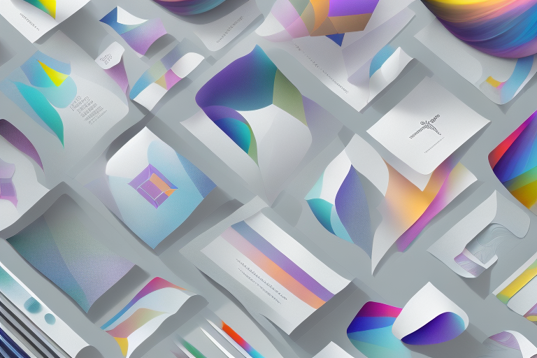 Various matte foils in different colors and textures