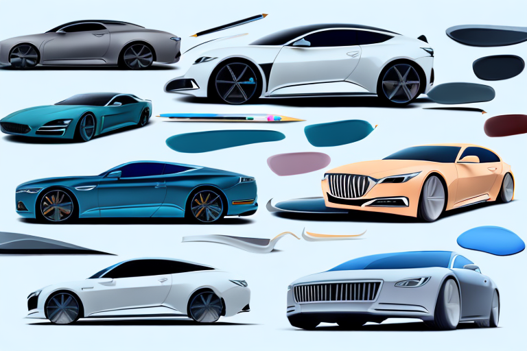 Several sleek cars with matte finish paint in various colors