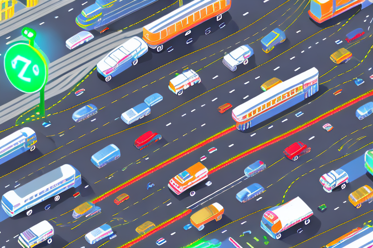 Various forms of transportation including cars