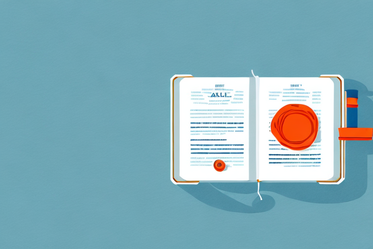 A gavel hitting a book of rules