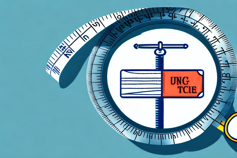 A measuring tape stretched out
