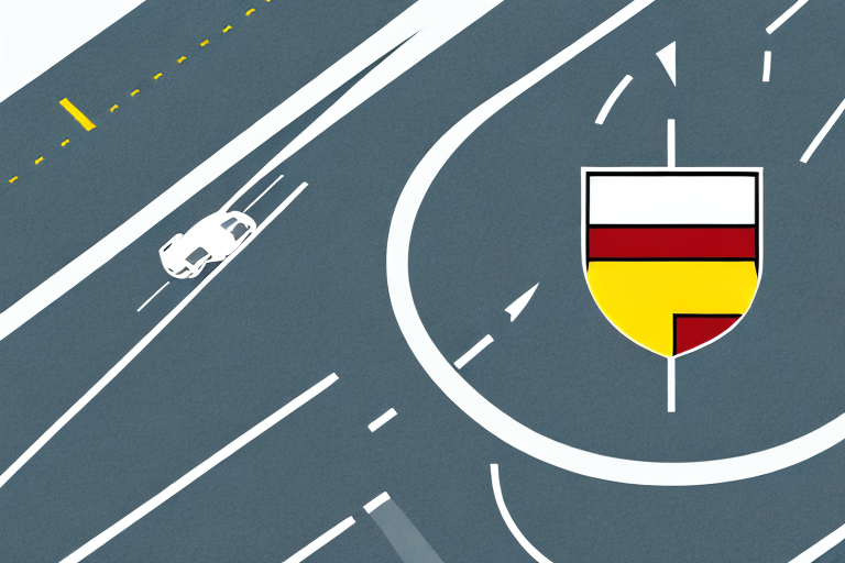 A german autobahn with cars driving on the wrong side of the road