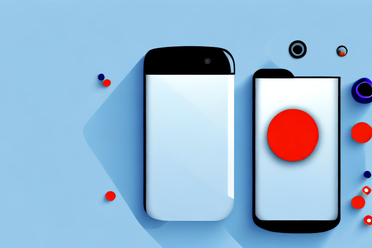 A smartphone with the camera app icon prominently displayed on the screen