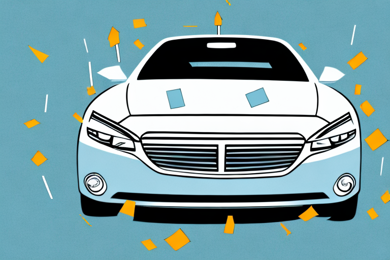 A car with a "for sale" sign on it