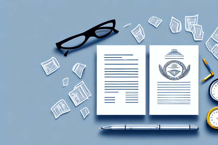 A vintage car with insurance documents in the background