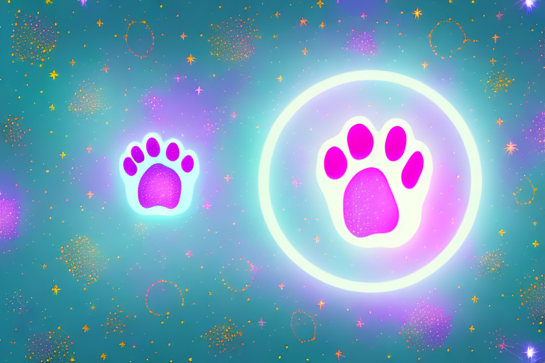 A pair of glowing