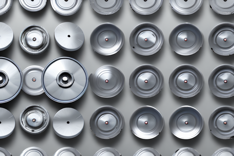 A set of aluminum car wheels