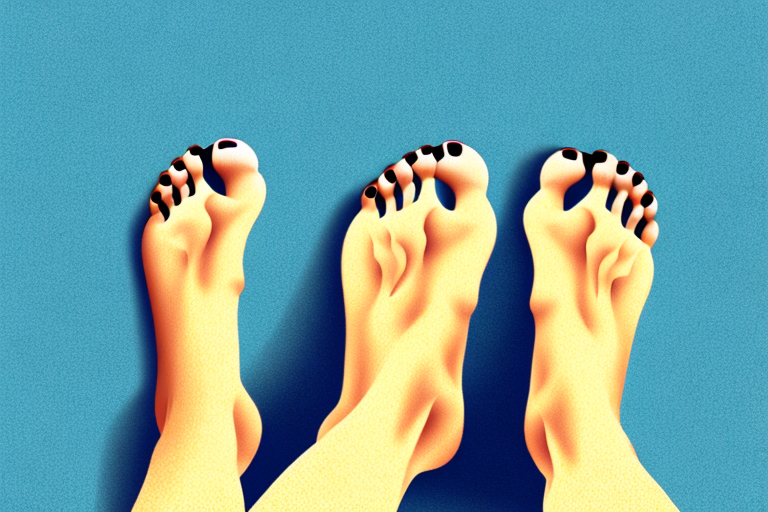 Bare feet on car pedals