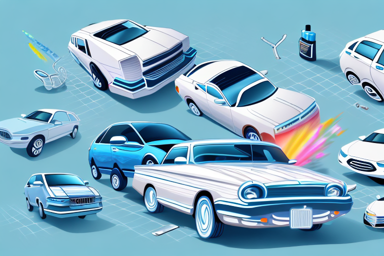 Several high-pressure car washers