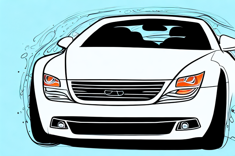 A car being detailed with a clay bar