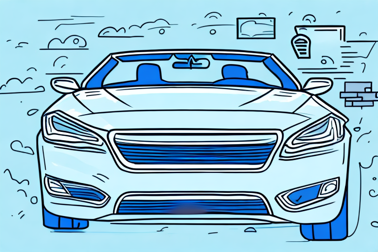 A professional convertible car with a brand new