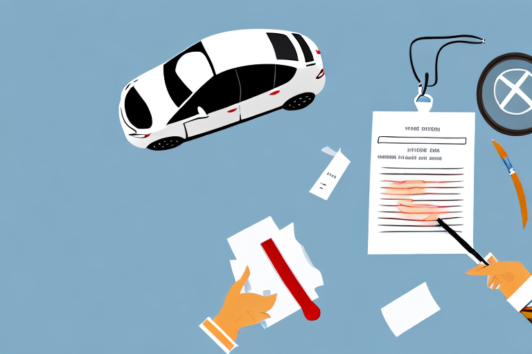 A private car with price tags