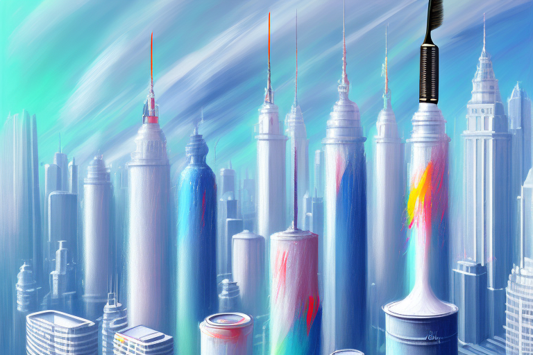 A variety of professional quality paint brushes and spray guns