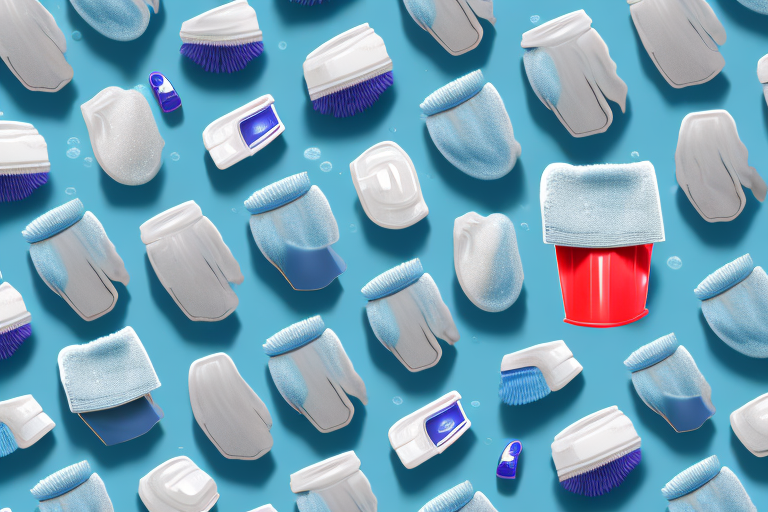 Several different models of car wash mitts