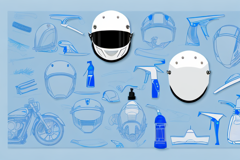 A motorcycle helmet with a visor
