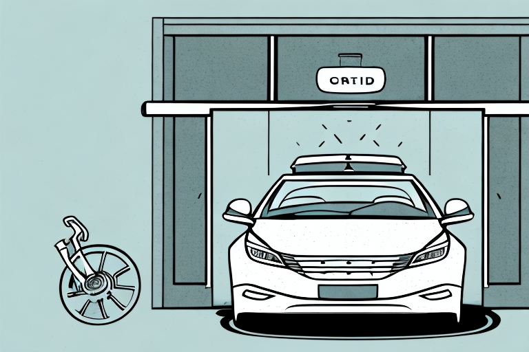 A car with a sliding door open