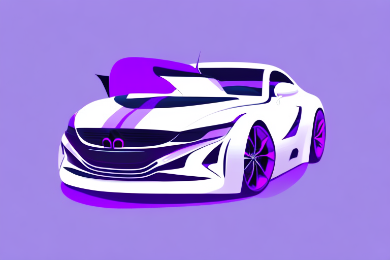 A sleek car wrapped in trendy matte purple vinyl