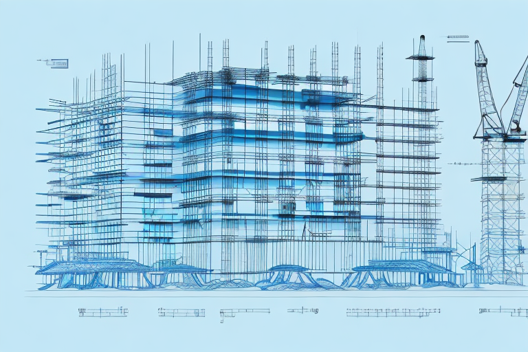 A construction site in plüderhausen with blueprints and a stamp of approval