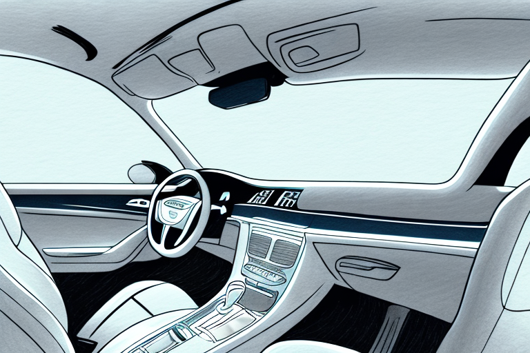 A car interior focusing on the car seat with a steam cleaner in action