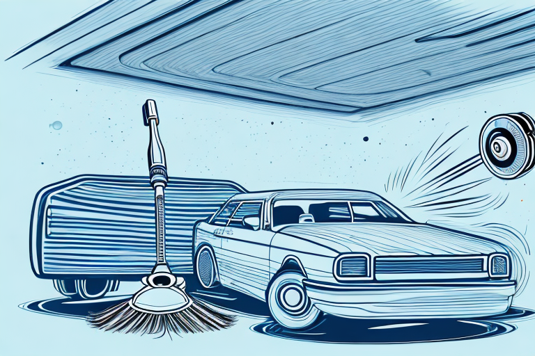 A car interior focusing on the roof lining