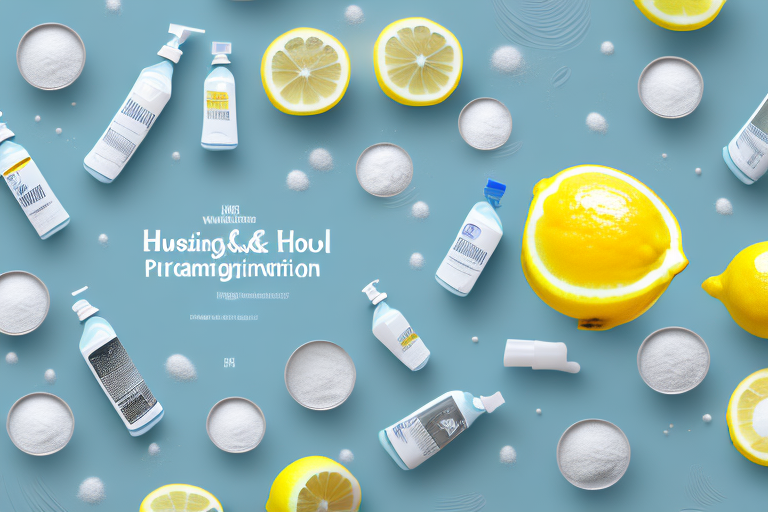 Various household items like baking soda